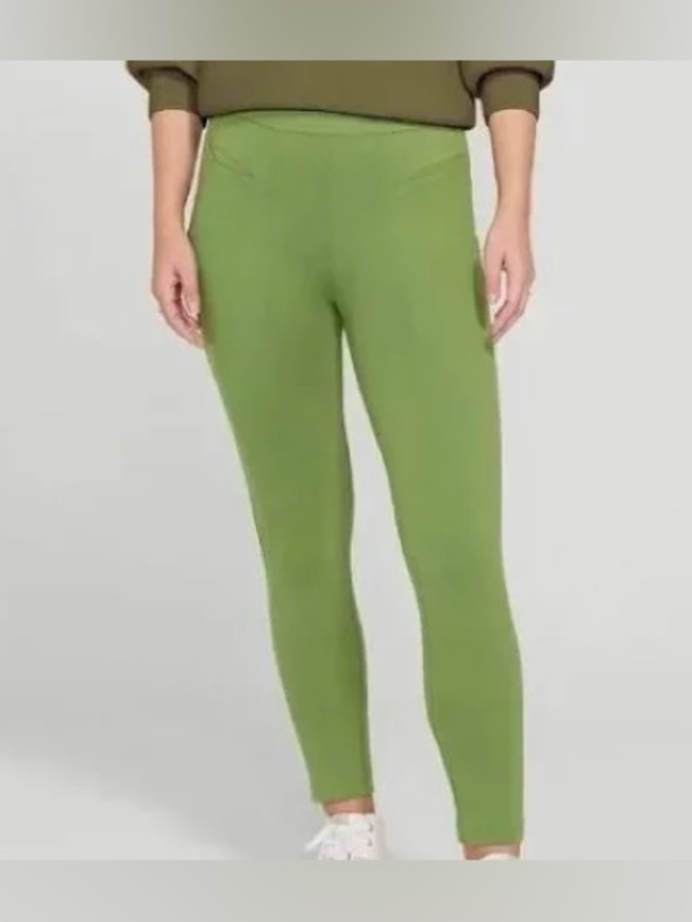 NWT Betabrand Sz M Green Journey Skinny Pants in Kale Yoga Stretchy Pants